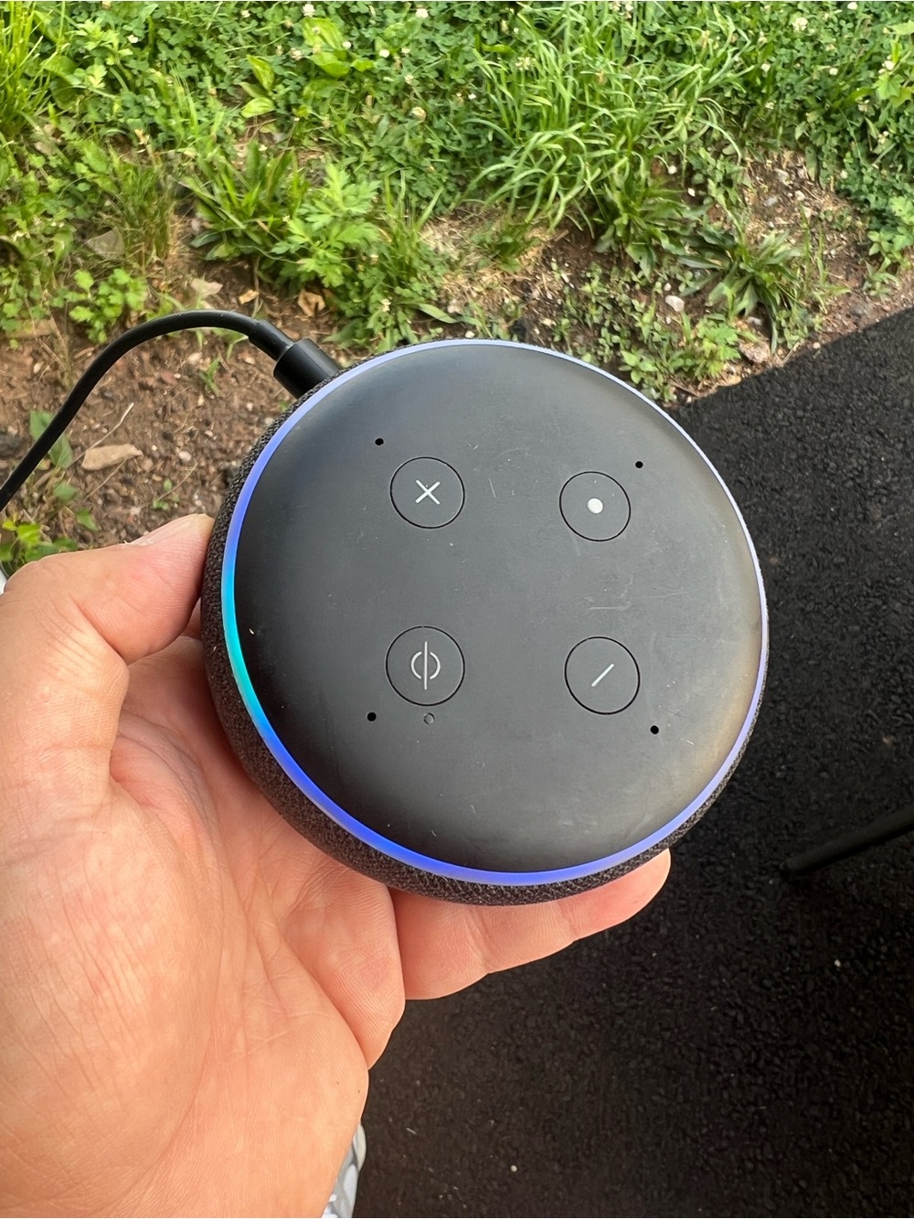 Amazon Black Smart Device Base with Gloss Logo